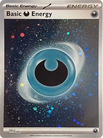 basic darkness energy cosmos holo 007 Pokémon TCG Close-up