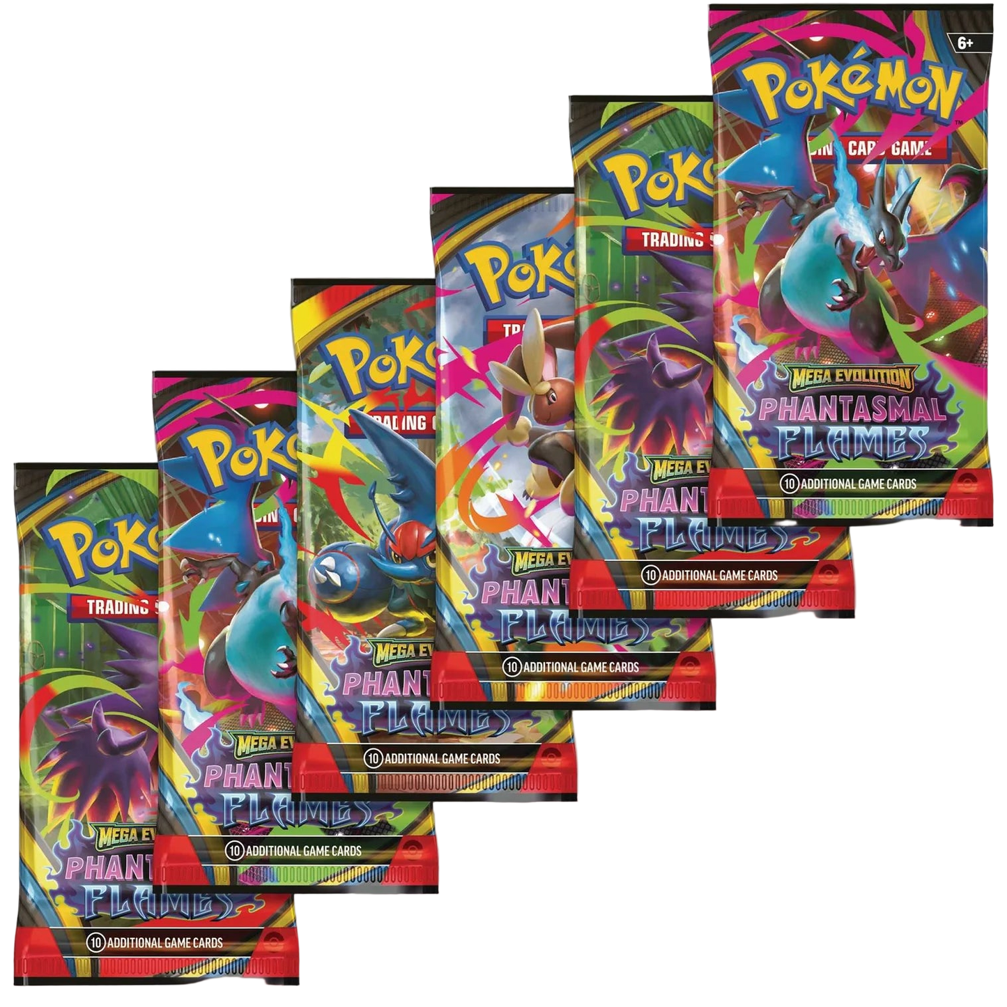 Pokémon TCG: Mega Evolution Phantasmal Flames Booster Packs