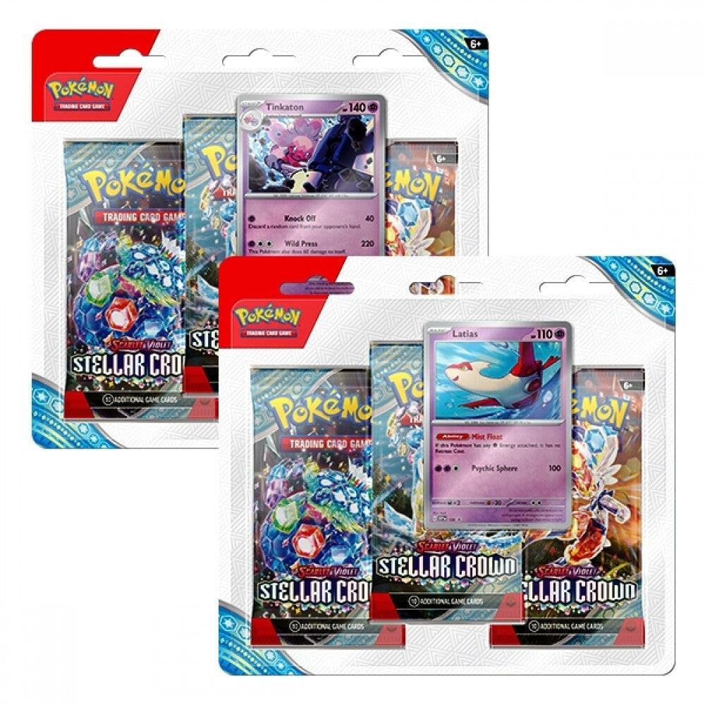 Pokémon Scarlet & Violet : Stellar Crown 3-pack Blister – Shiny Quest Card