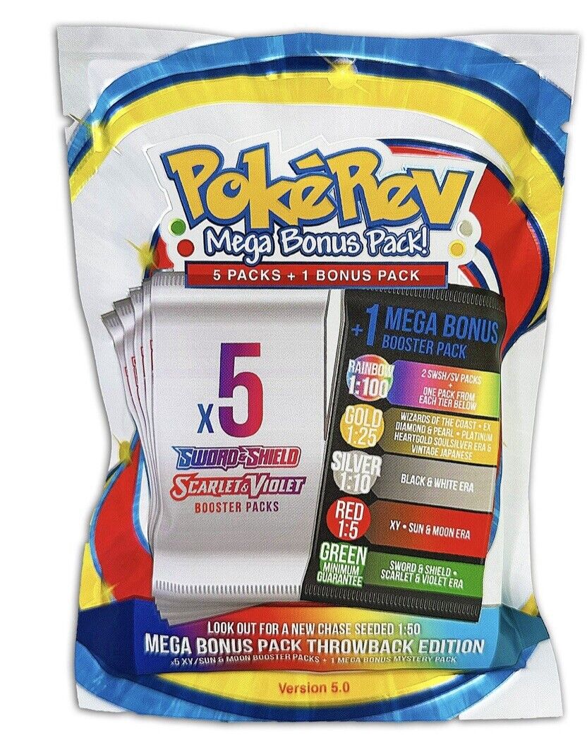 Pokemon Mystery Box 1/5 Chance Of Vintage Booster Pack Pokerev Pack 5.0 Poke Pack - Pokemon Pokemon Mystery Box 1/5 Chance Of Vintage Booster Pack Pokerev Pack 5.0 Poke Pack - Pokemon