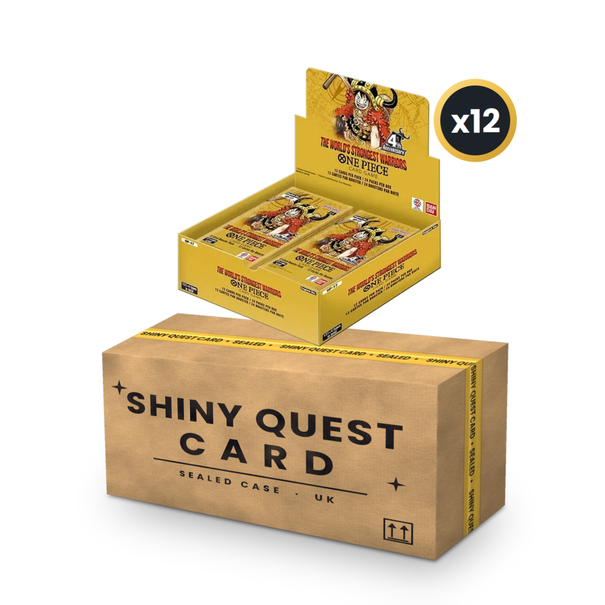 SEALED CASE OF 12 BOXES - One Piece Card Game: The World's Strongest Warriors (OP-17) [English, 288 Packs]