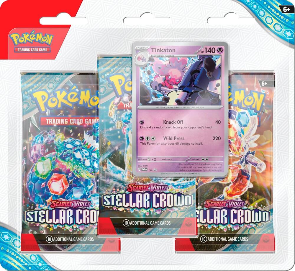 Pokémon Scarlet & Violet : Stellar Crown 3-pack Blister