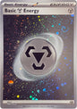 Basic Metal Energy (Cosmos Holo) 008 Pokémon TCG Close-up