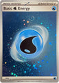 Basic Water Energy (Cosmos Holo) 003 Pokémon TCG Close-up