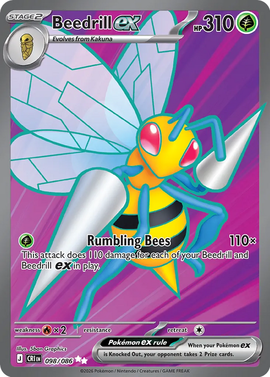 Beedrill ex 098/086 Ultra Rare