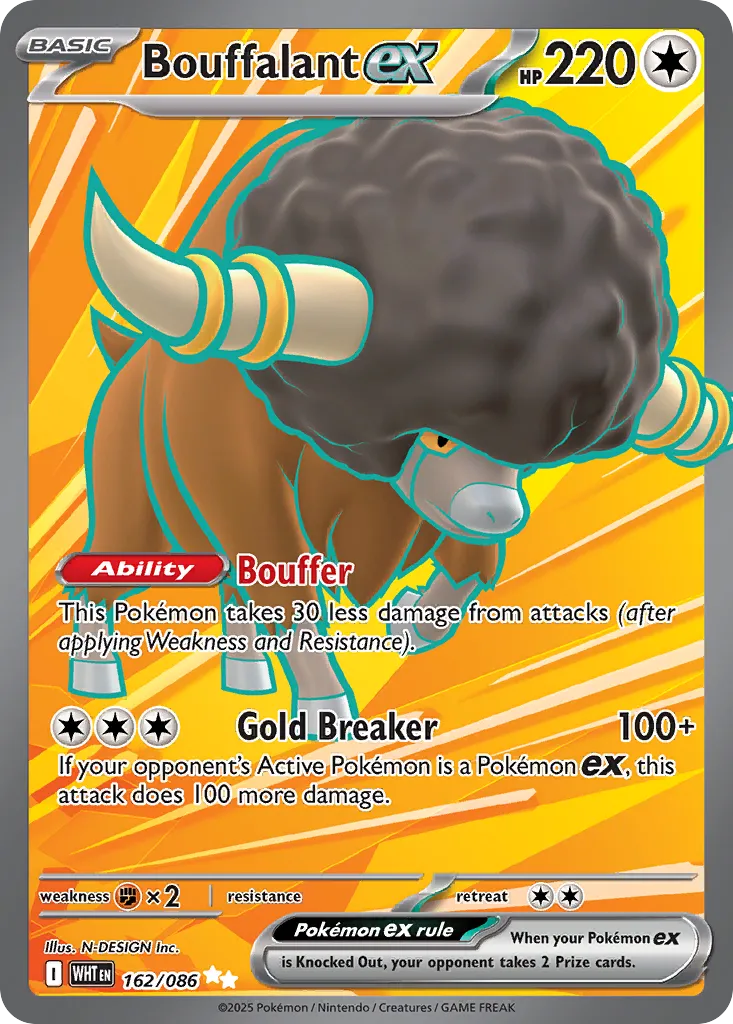 Bouffalant ex (White Flare 162/086)