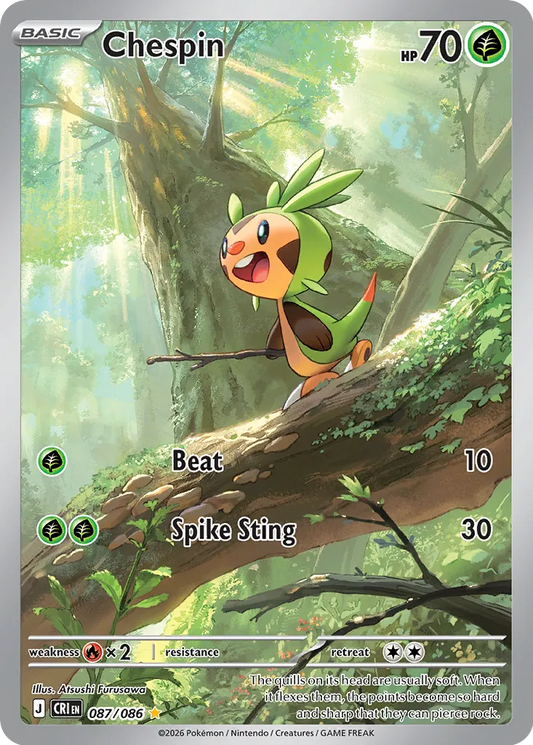 Chespin 087/086 Illustration Rare