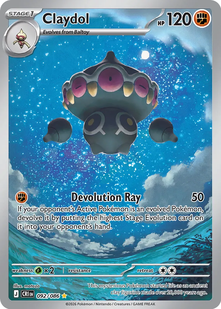 Claydol 092/086 Illustration Rare