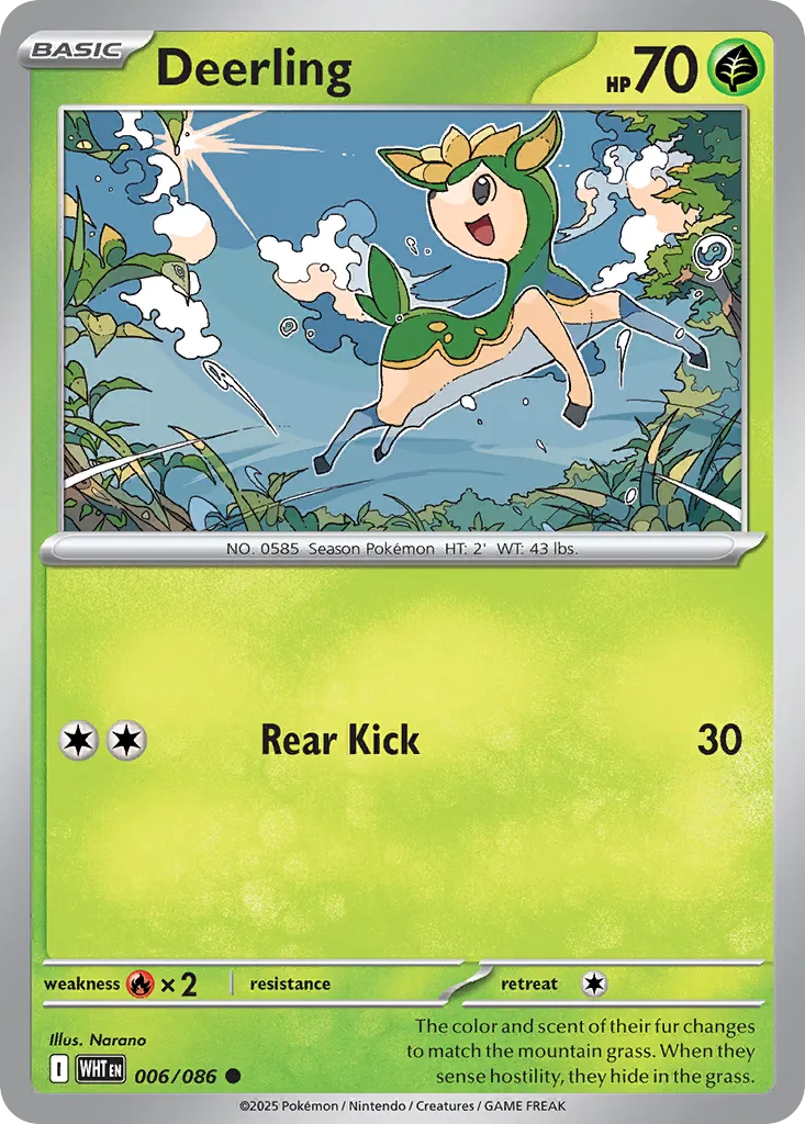 Deerling (White Flare 006/086)