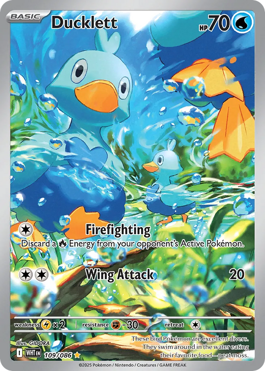 Ducklett (White Flare 109/086)