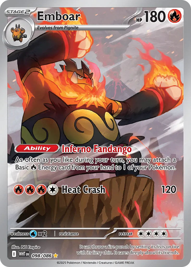 Emboar (White Flare 098/086)