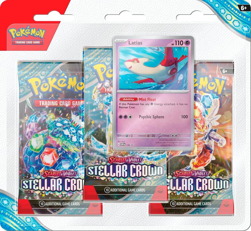 Pokémon Scarlet & Violet : Stellar Crown 3-pack Blister