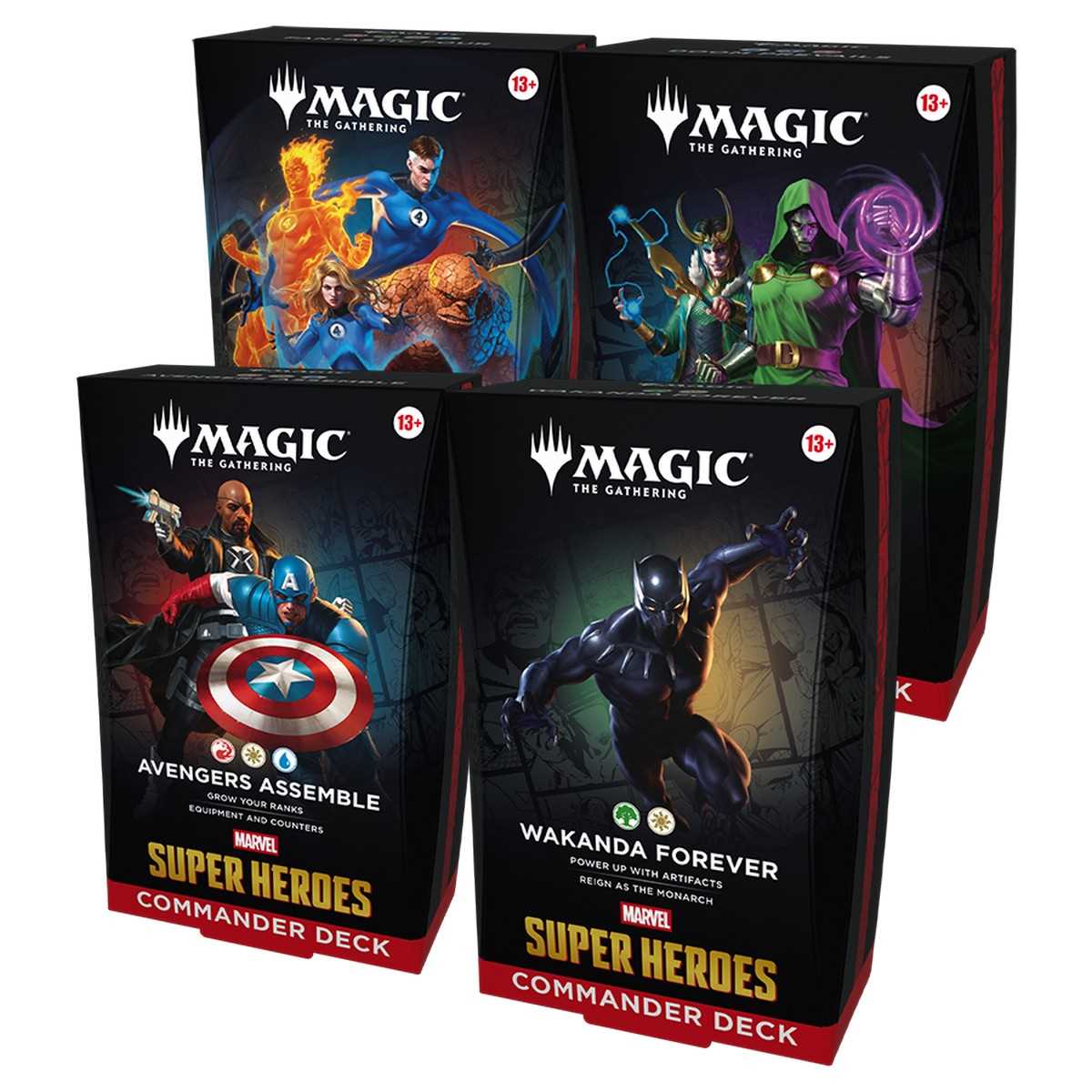 MTG: Marvel Super Heroes Commander Deck set (4)