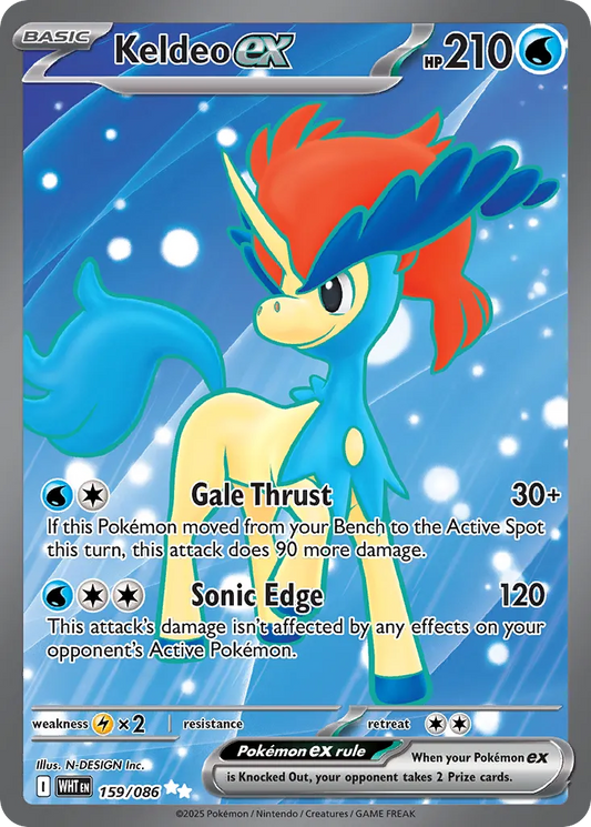 Keldeo ex (White Flare 159/086)