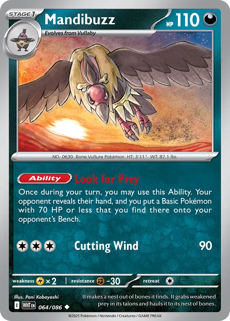 Mandibuzz (White Flare 064/086)