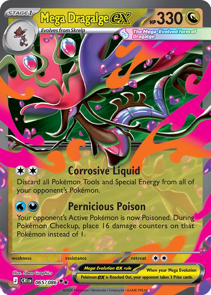 Mega Dragalge ex 065/086 Double Rare