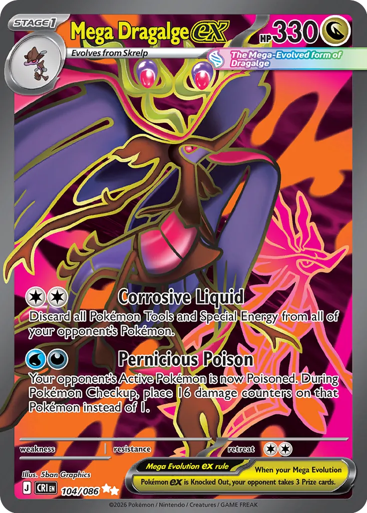 Mega Dragalge ex 104/086 Ultra Rare