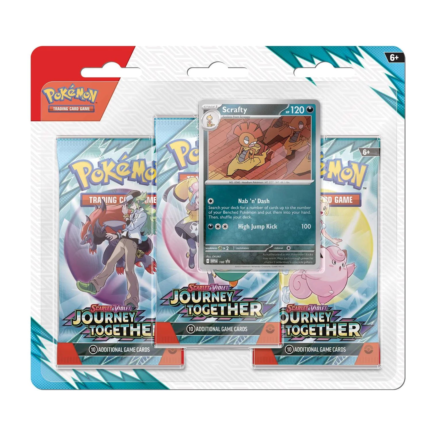 Pokémon Scarlet & Violet: Journey Together - 3-Pack Blister.