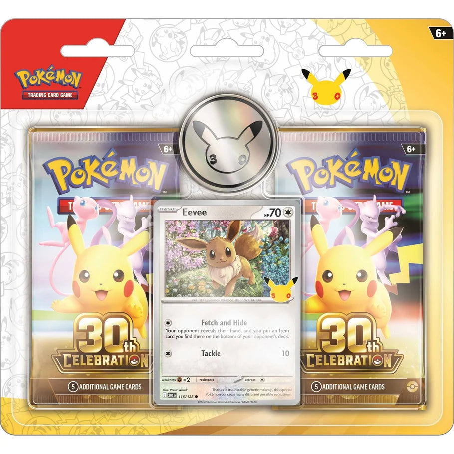 Pokemon TCG: 30th Celebration - 2 Pack Blister
