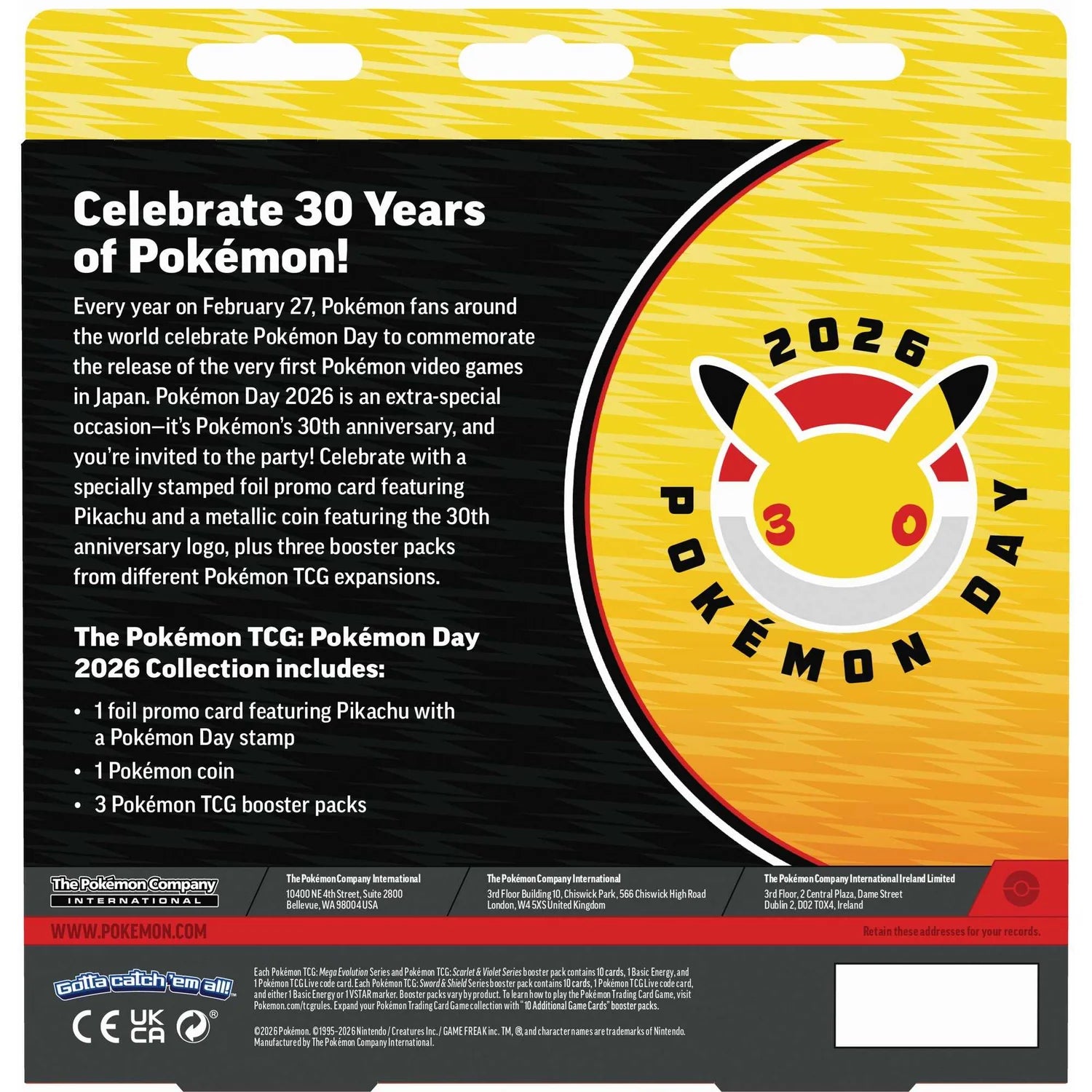 Pokémon TCG Pokémon Day 2026 Collection Box