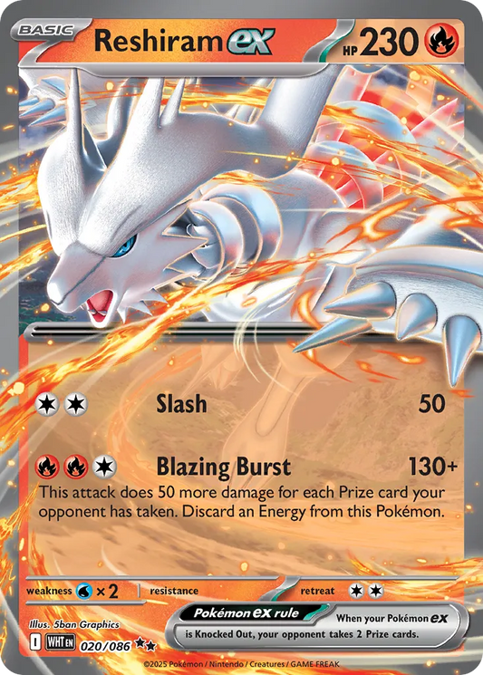 Reshiram ex (White Flare 020/086)