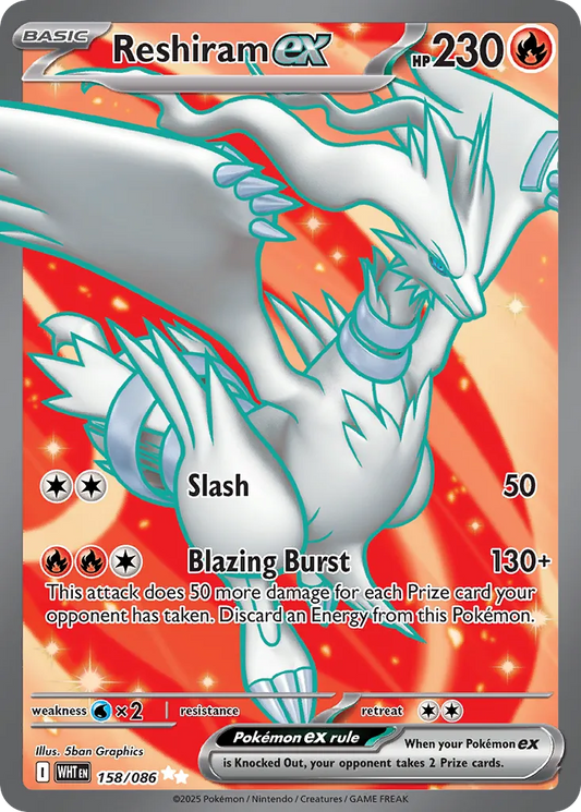 Reshiram ex (White Flare 158/086)
