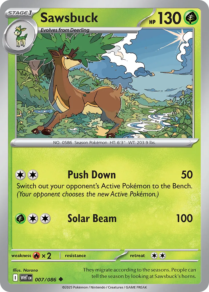 Sawsbuck (White Flare 007/086)