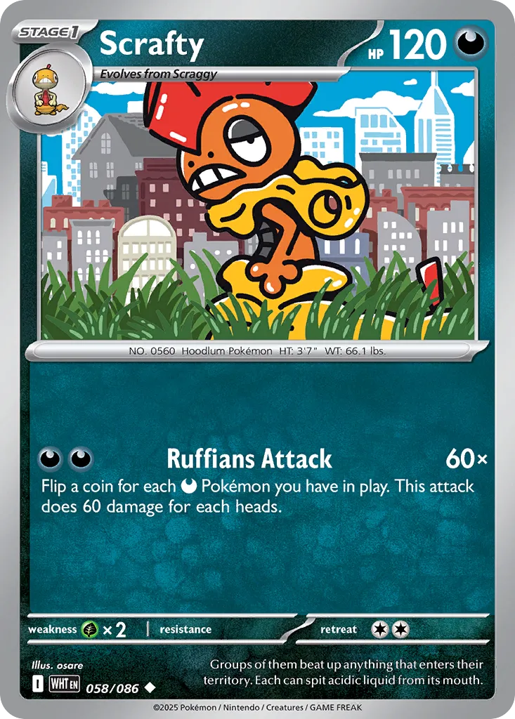 Scrafty (White Flare 058/086)
