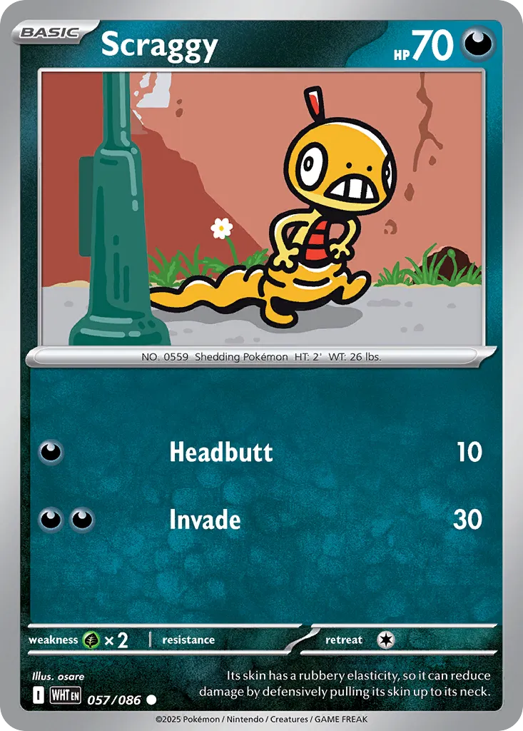 Scraggy (White Flare 057/086)