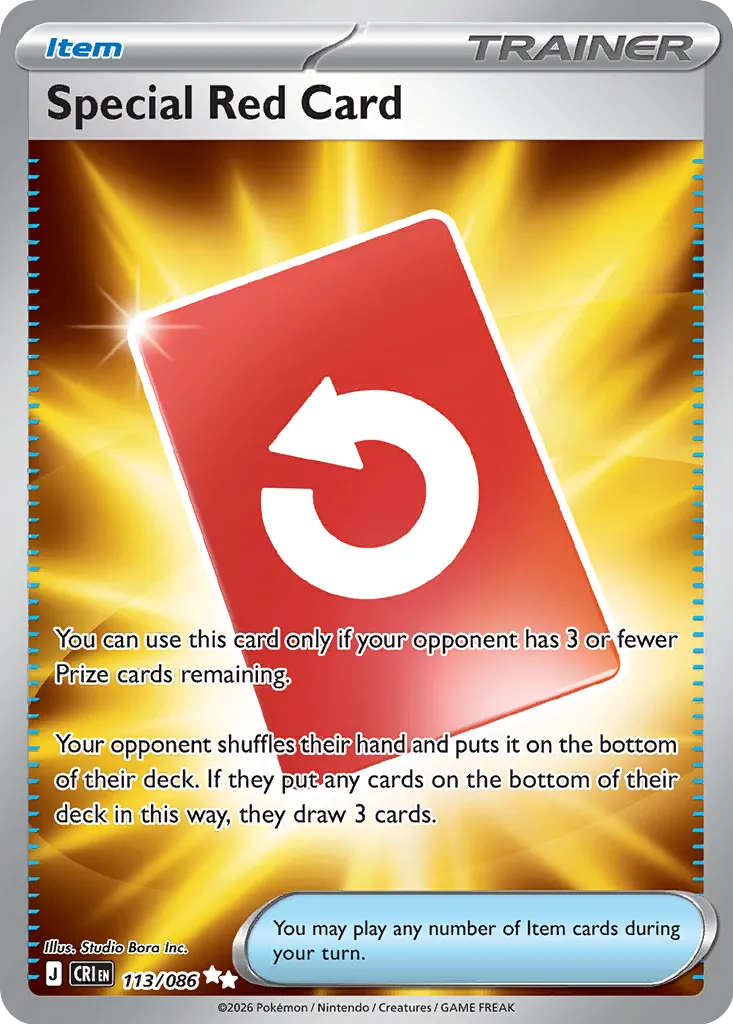 Special Red Card 113/086 Ultra Rare