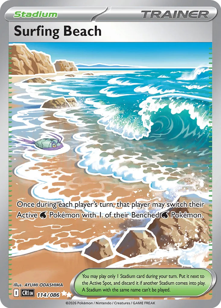 Surfing Beach 114/086 Ultra Rare
