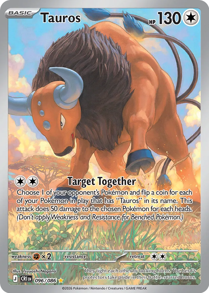 Tauros 096/086 Illustration Rare