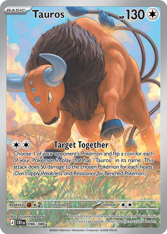 Tauros 096/086 Illustration Rare