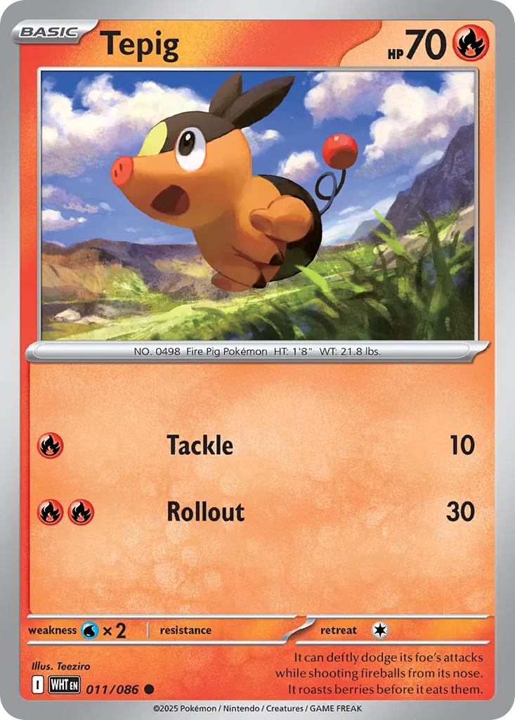 Tepig (White Flare 011/086)