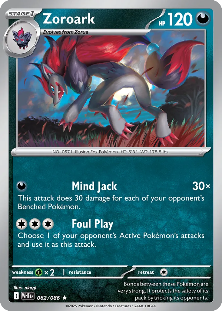 Zoroark (White Flare 062/086)