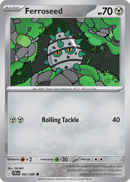 Ferroseed — 062/086 — Chaos Rising