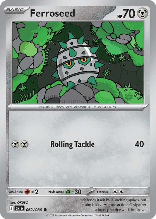 Ferroseed — 062/086 — Chaos Rising