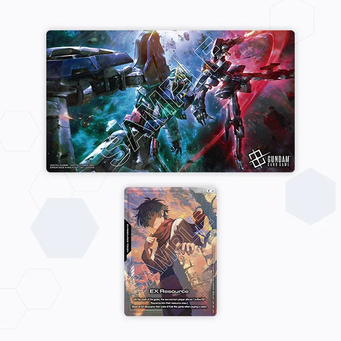 Gundam Card Game: Playmat and Card Set - Mobile Suit Gundam 00
